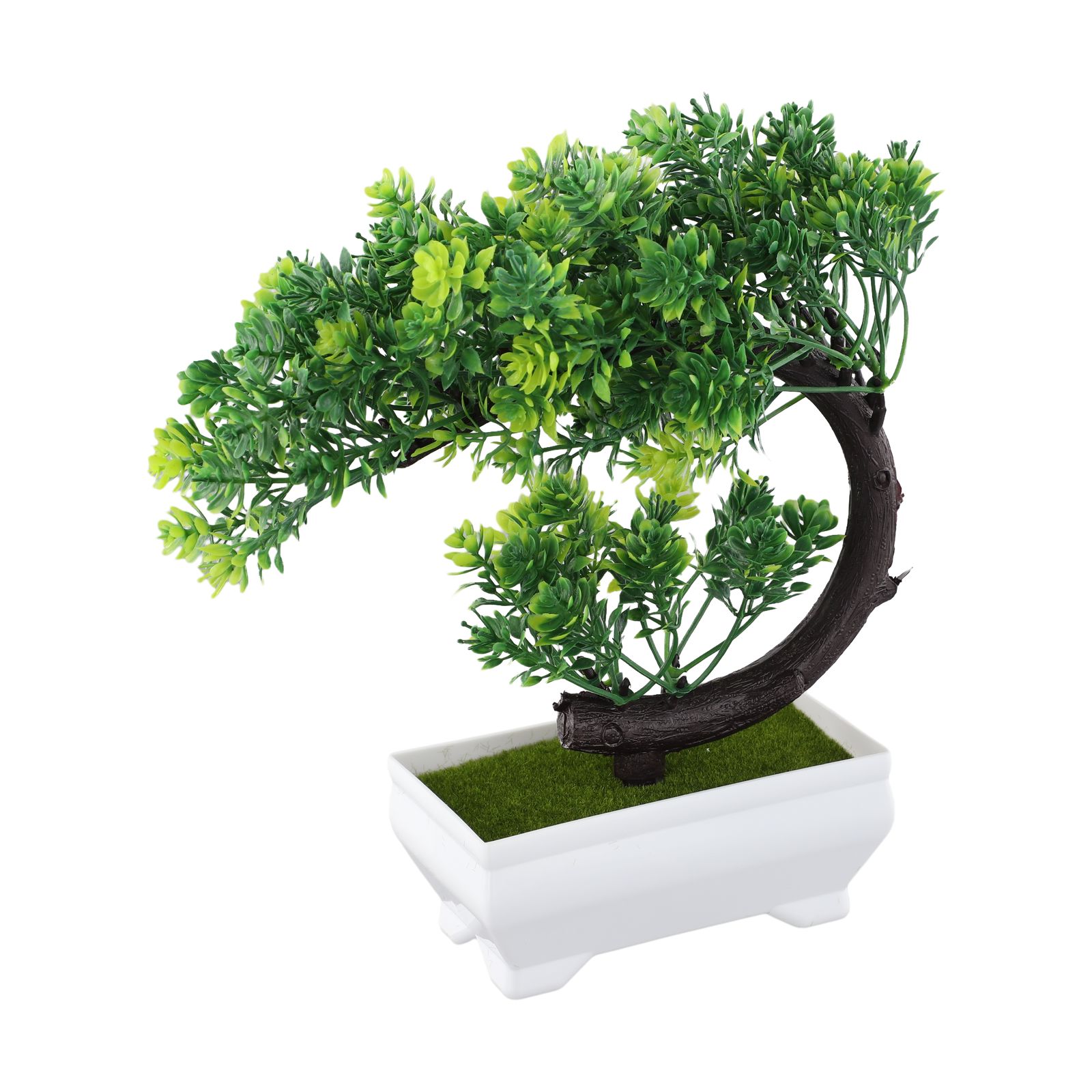 Plastic potted bonsai ornament - Bonsai Garden Desk 评论和价格