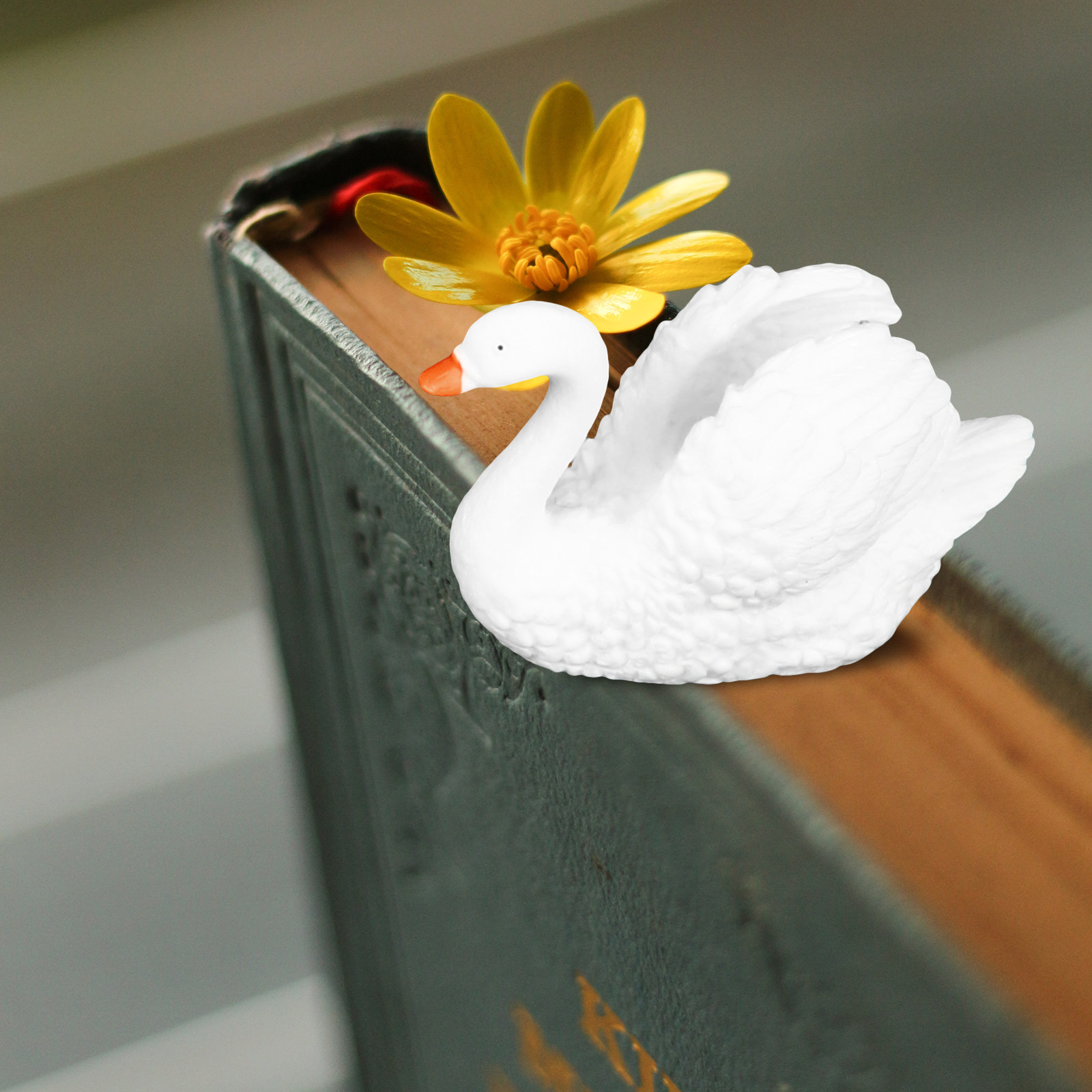 5Pcs Tiny Swan Ornaments Premi - Bonsai Garden Desk 评论和价格
